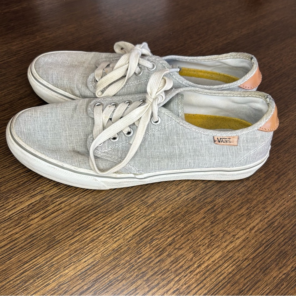 Vans Camden Women's Deluxe Ortholite Low Top Canvas Sneaker Gray Size 8.5